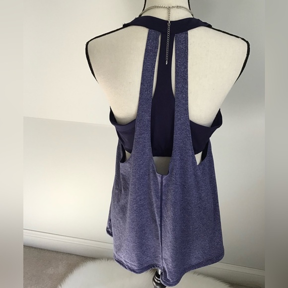 Champion Navy Strappy Back Athletic Workout Top Size XXL - Picture 2 of 12